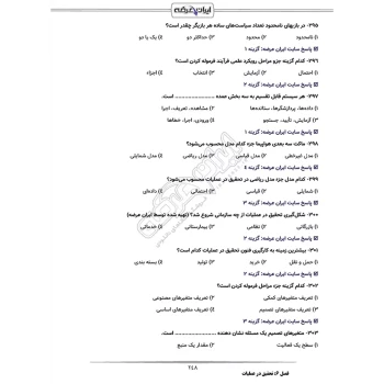 سوالات استخدامی رشته ریاضی کاربردی بانک رفاه با پاسخ ایران عرضه (جزوه فنری)