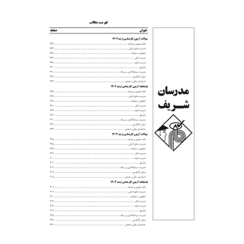 کتاب سوالات ارشد دروس تخصصی مدیریت مجموعه 2 (مدرسان شریف)