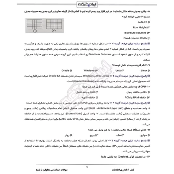 سوالات استخدامی معلولین با پاسخ تشریحی ایران عرضه (جزوه فنری)