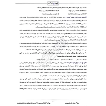 سوالات آزمون کارشناس رسمی دادگستری رایانه و فناوری اطلاعات با پاسخ ایران عرضه (جزوه فنری)