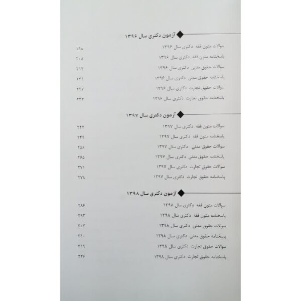 کتاب بانک سوالات آزمون دکتری حقوق خصوصی انتشارات اندیشه ارشد اثر زارعی و سایرین (90 تا 1402)